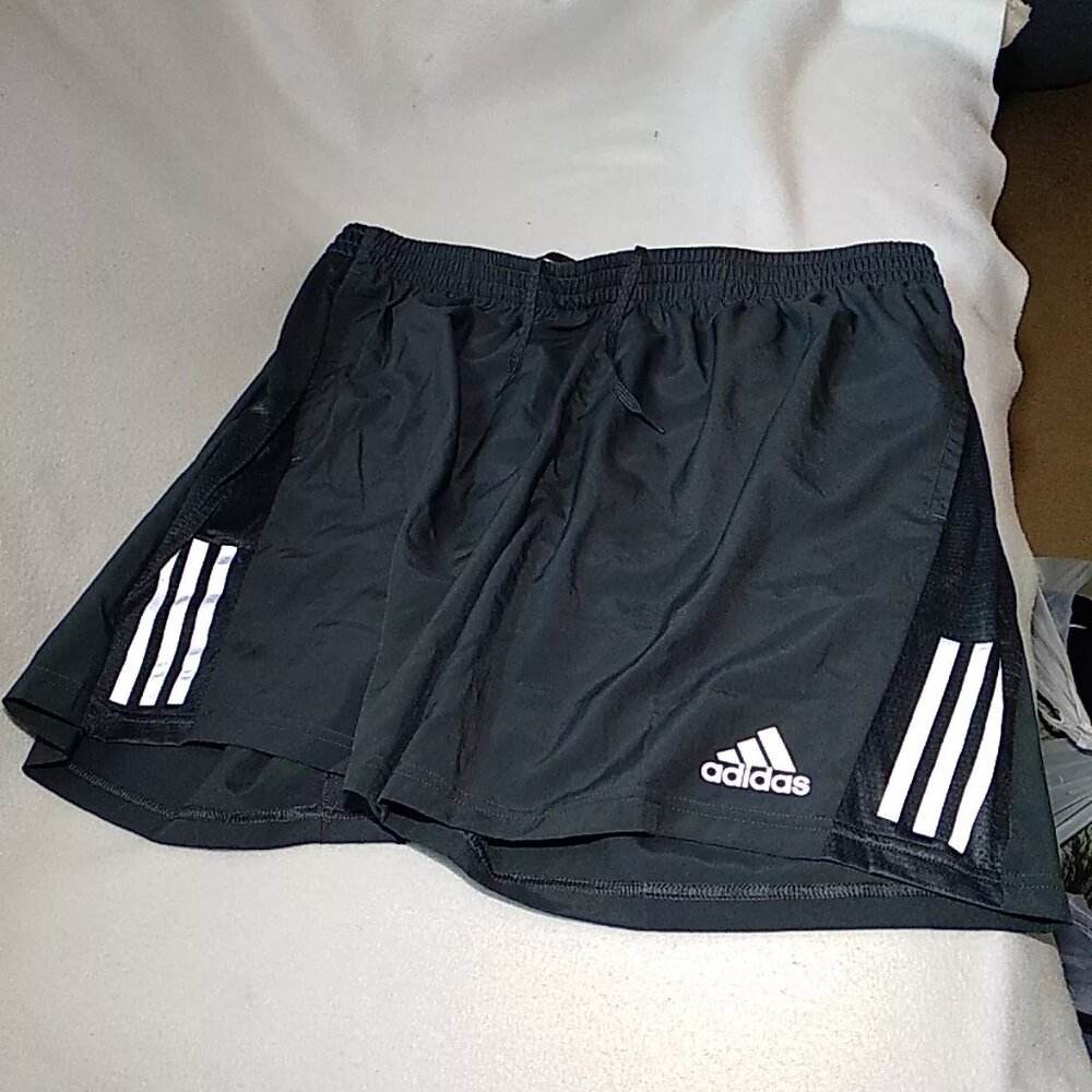 Adidas AEROREADY Men's "Own the Run 7” Shorts 1 Zip Pocket Grey Six Size XXL New - Picture 7 of 7